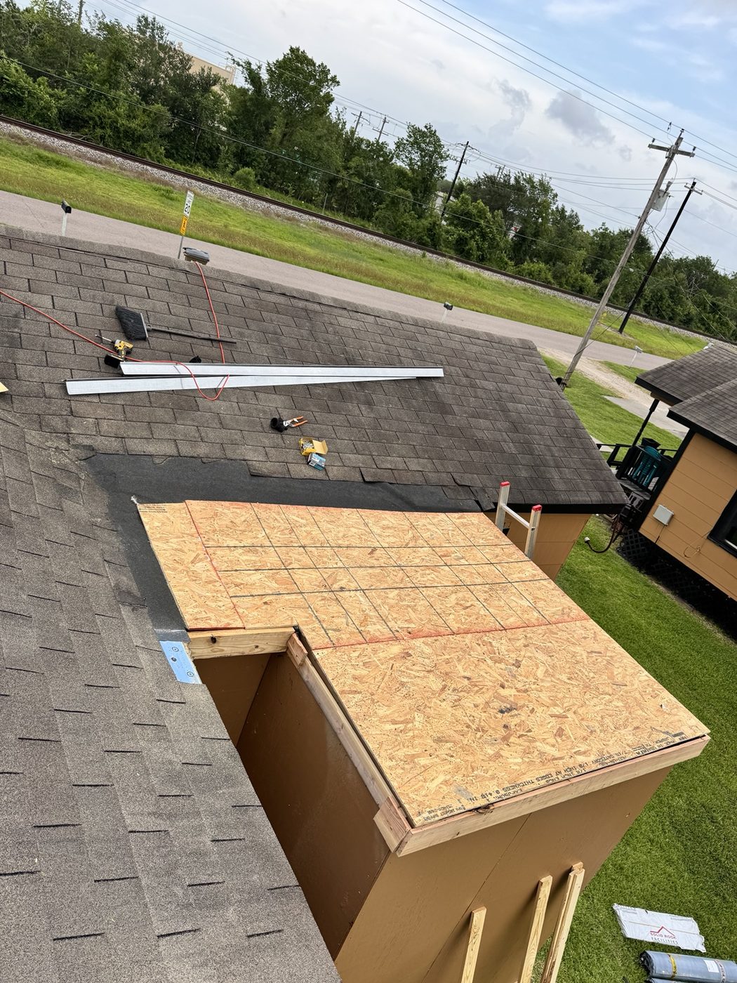 Roof repair decking replacement